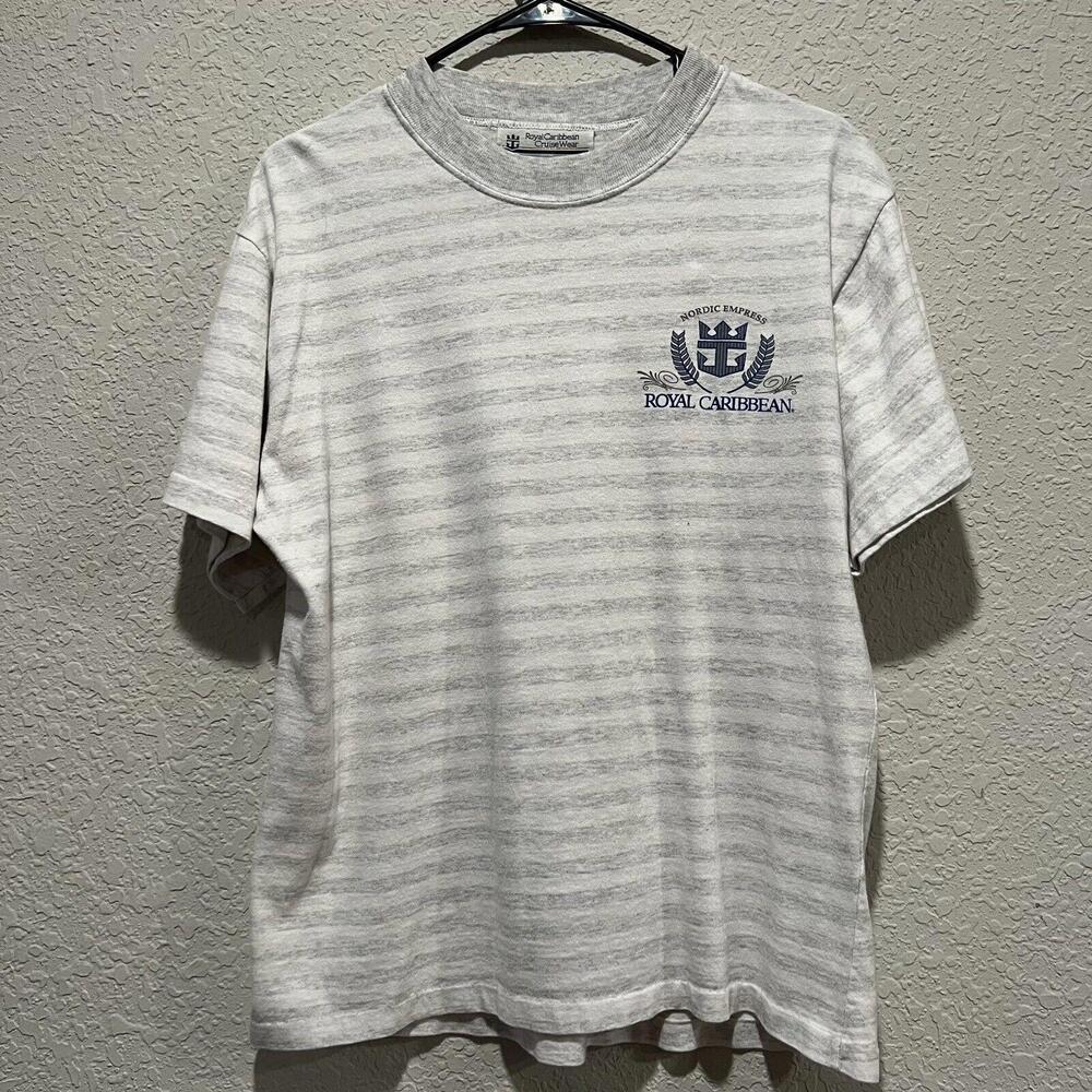 Vintage 90’s‎ Royal Caribbean Striped Surfing Shirt Size Medium